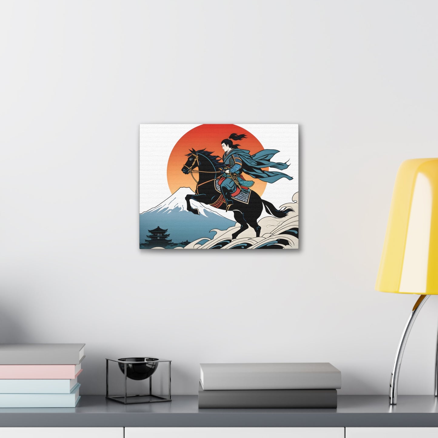 Samurai Sunset: Ukiyo-e Wall Décor