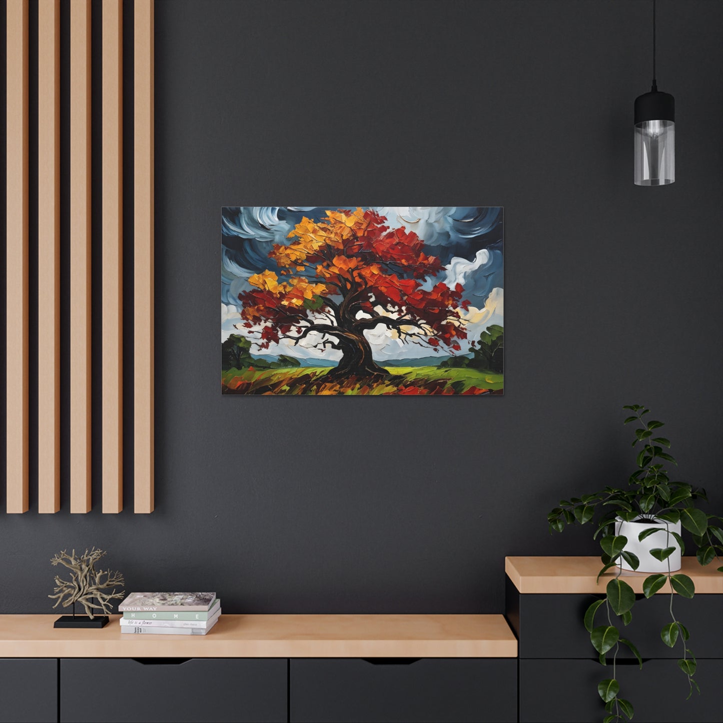 Autumn Rhapsody: Classic Oil Painting Wall Décor