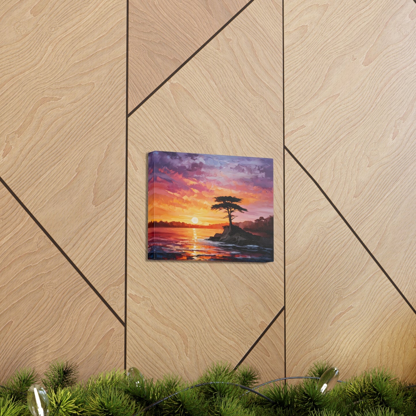 Lake’s Edge: Classic Oil Painting Wall Décor