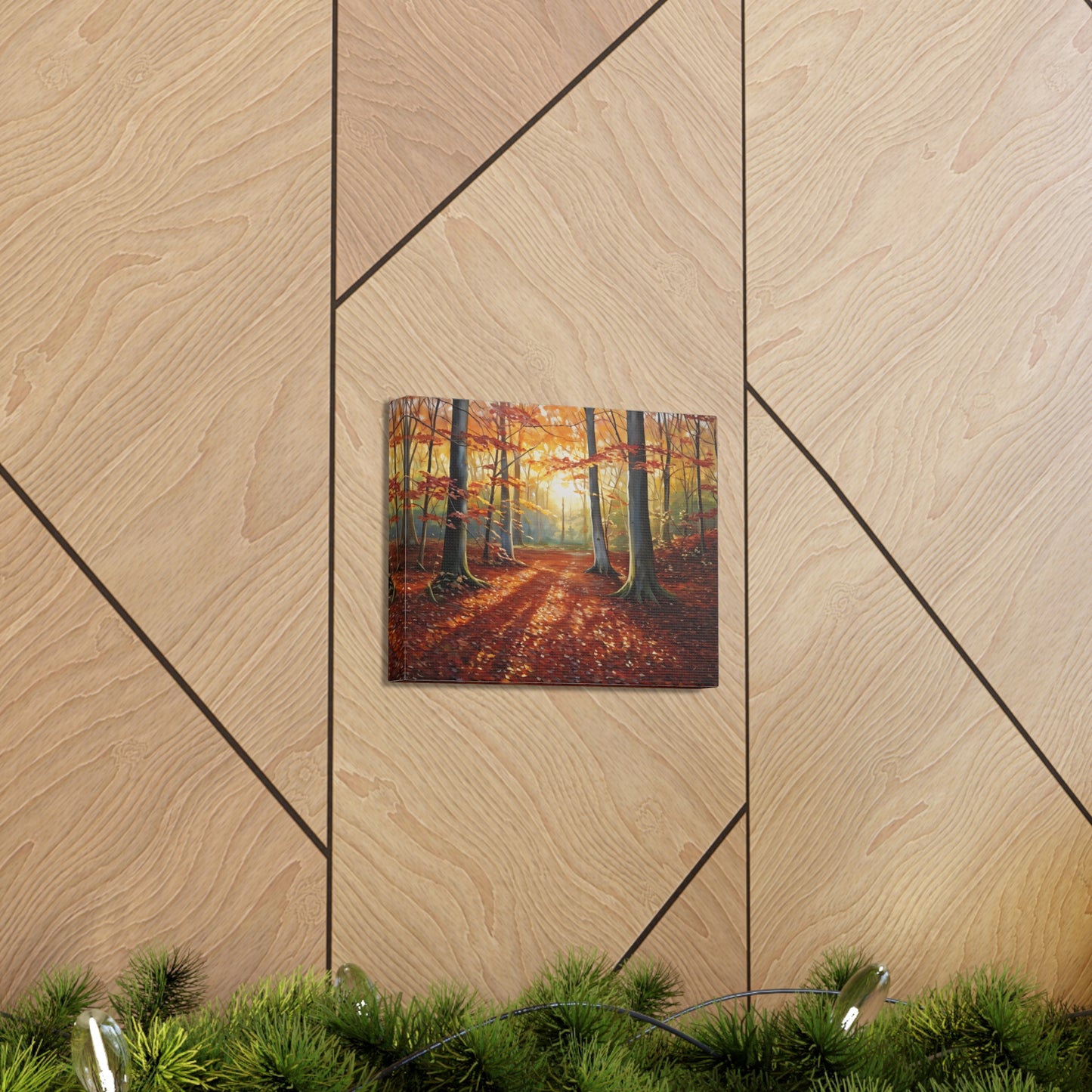 Woodland Trail: Classic Oil Painting Wall Décor