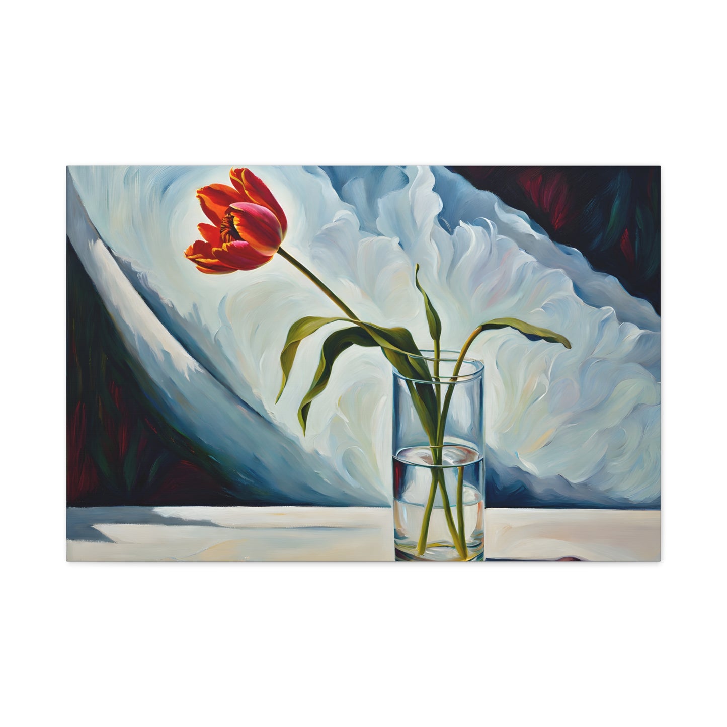 Gauzy Flower: Classic Oil Painting Wall Décor