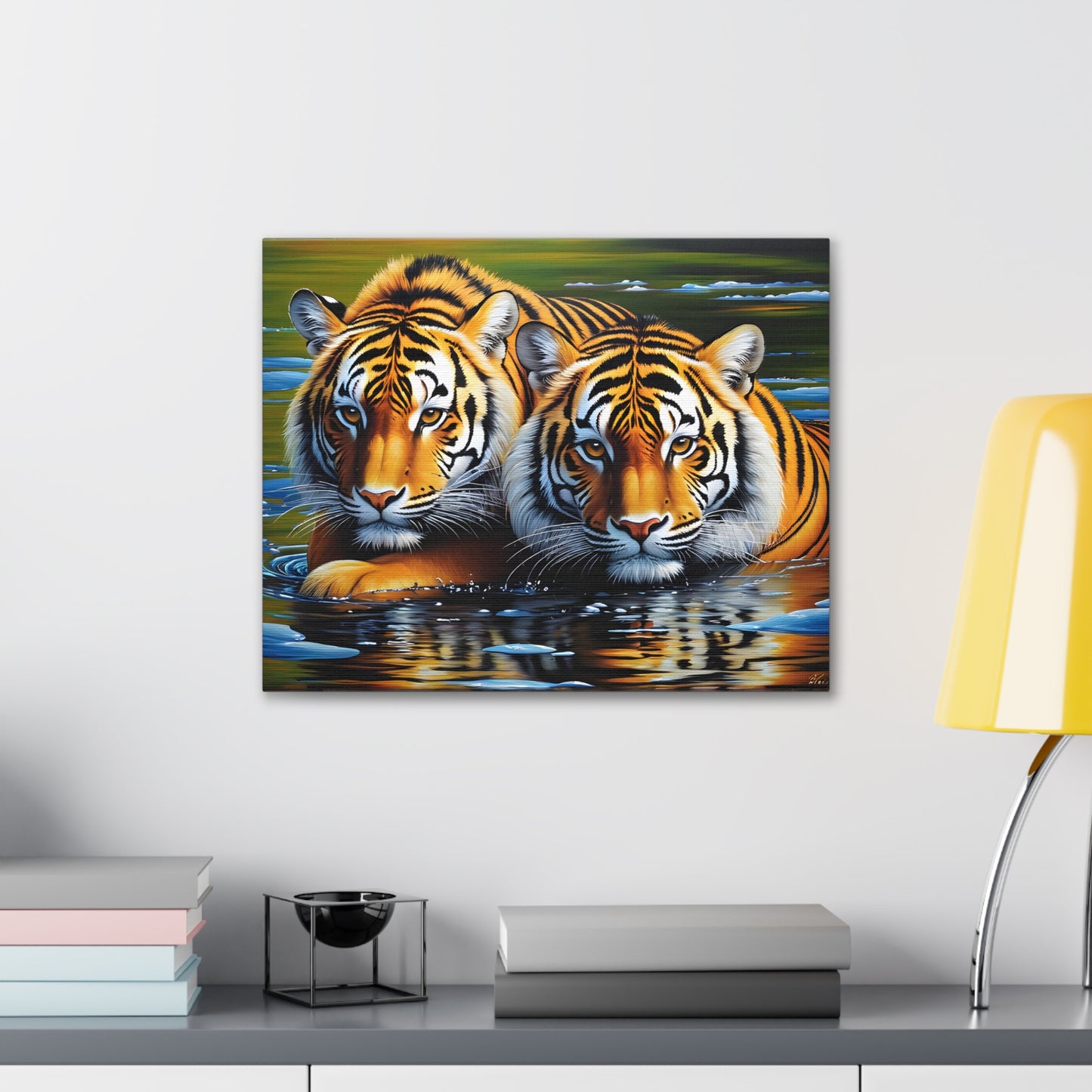 Golden Stripes: Animal Wall Décor