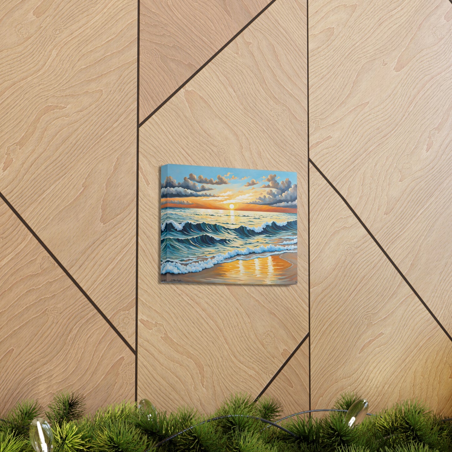 Sapphire Bay: Classic Oil Painting Wall Décor