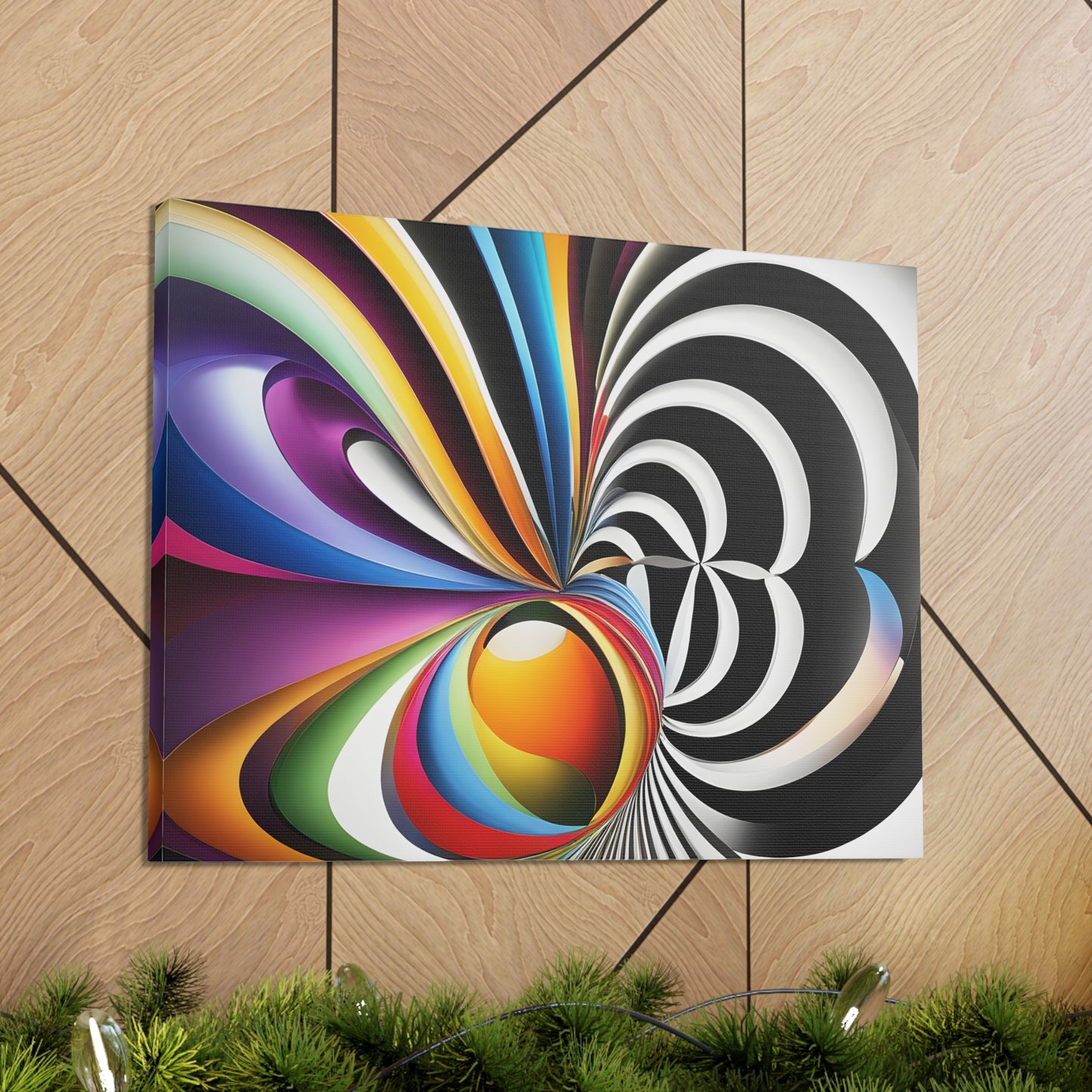 Eclipsed Serenity: Abstract Wall Décor