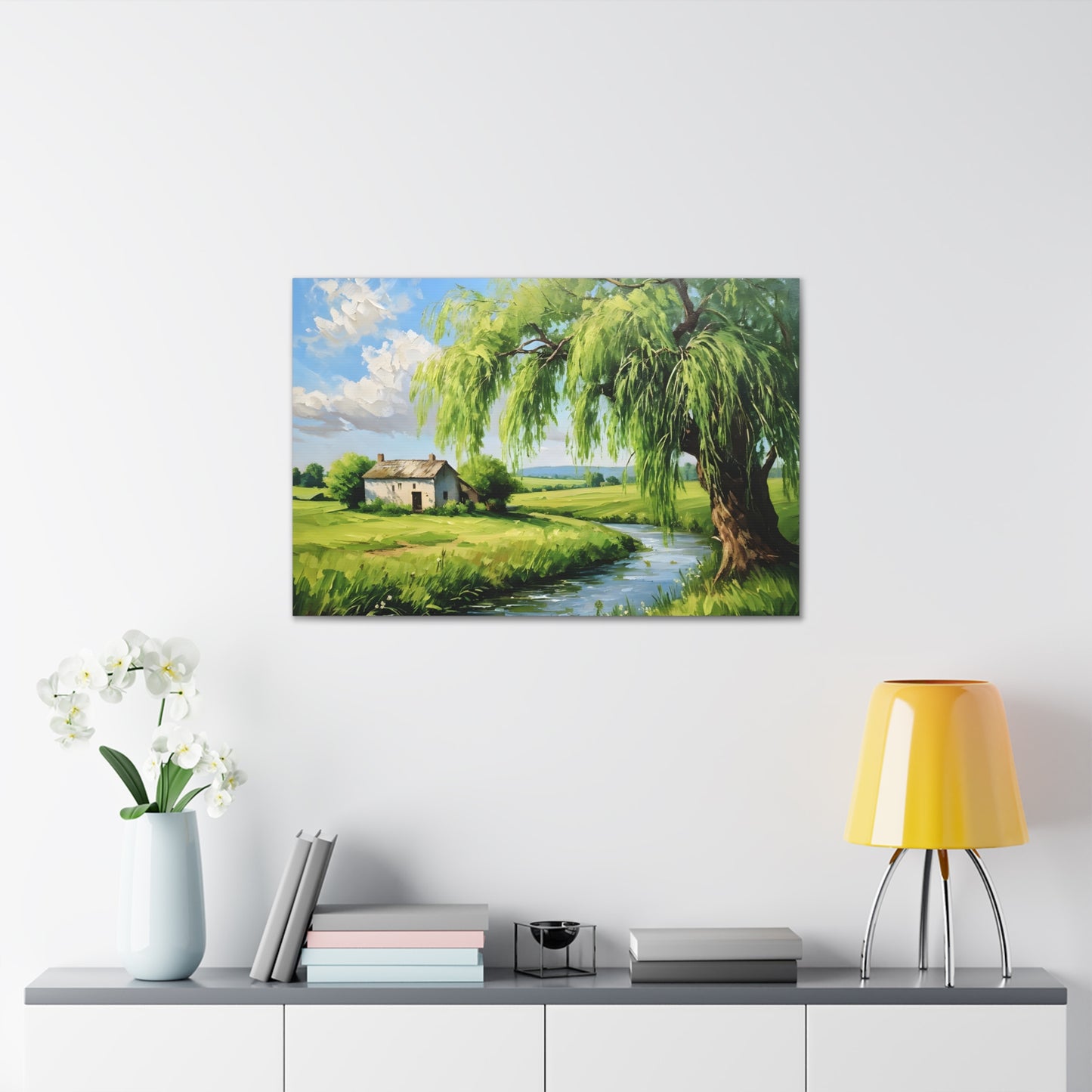 Peaceful Haven: Classic Oil Painting Wall Décor