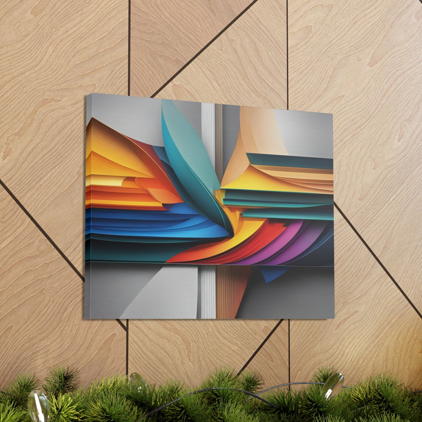 Silken Waves: Abstract Wall Décor