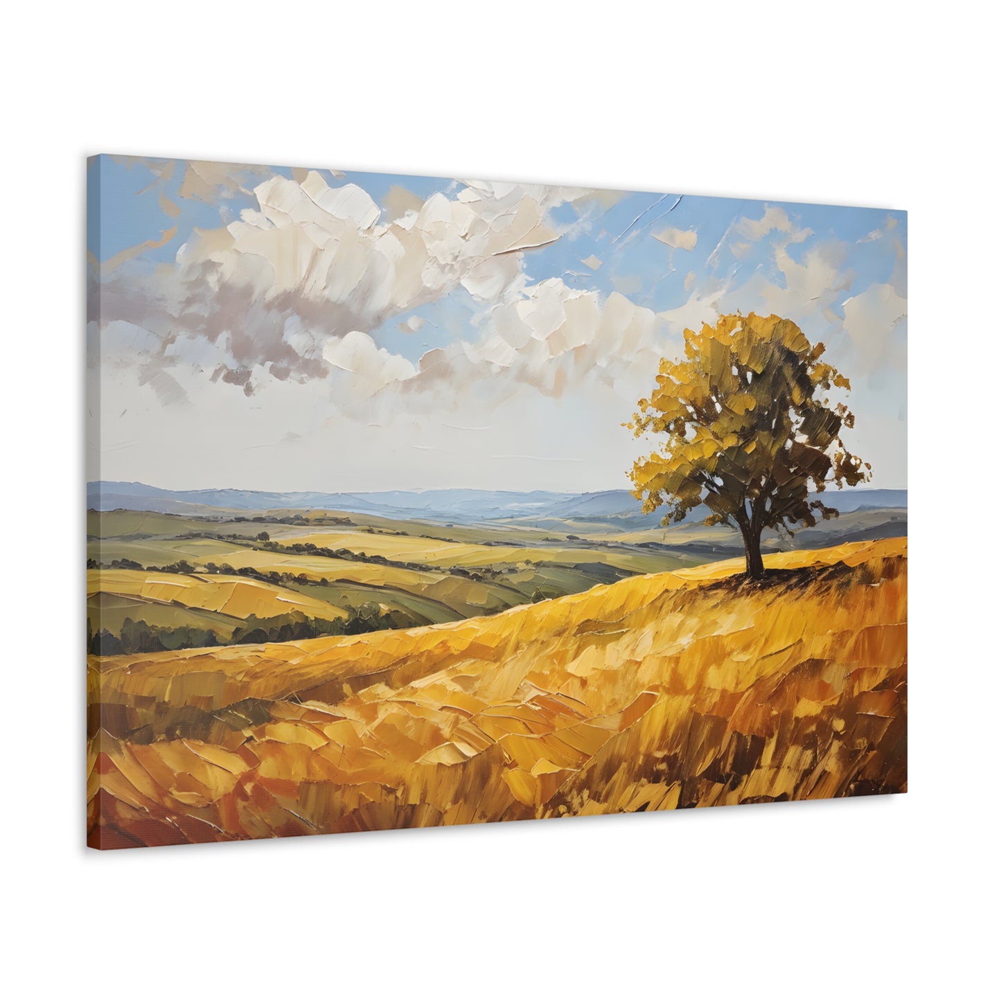 Windblown Meadows: Classic Oil Painting Wall Décor