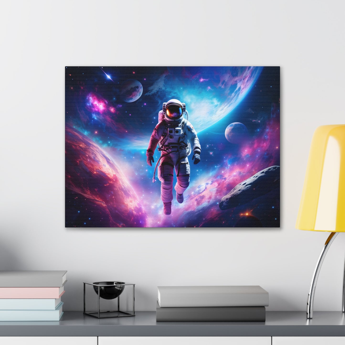 Astronaut's Ascent: Space Wall Décor