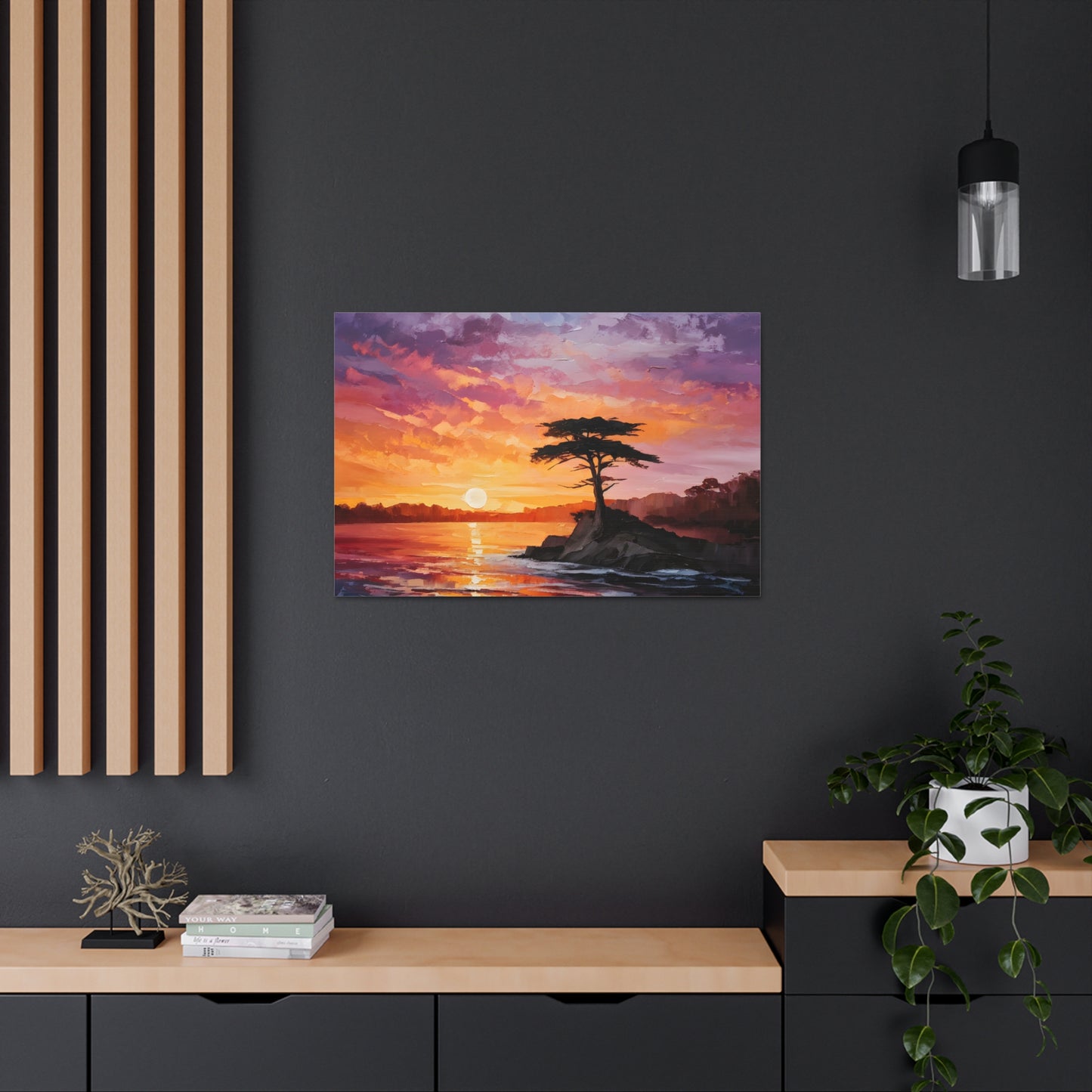 Lake’s Edge: Classic Oil Painting Wall Décor