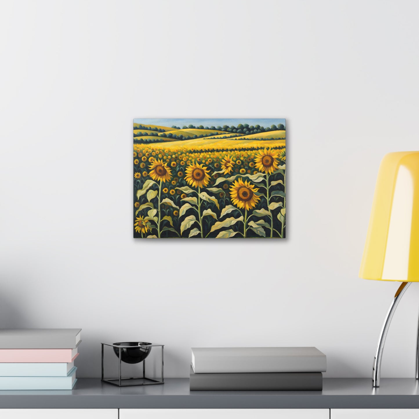 Basking Sunflowers: Classic Oil Painting Wall Décor