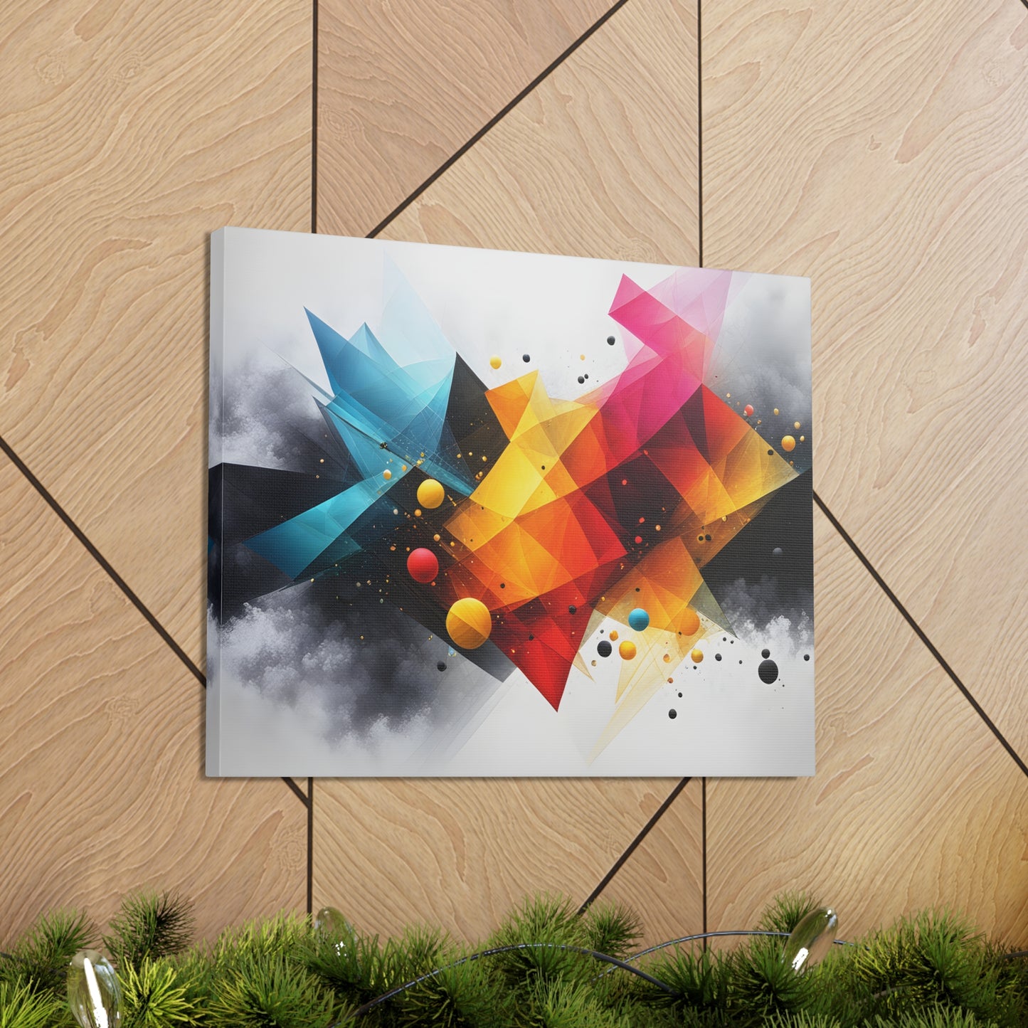 Prismatic Veil: Abstract Wall Décor