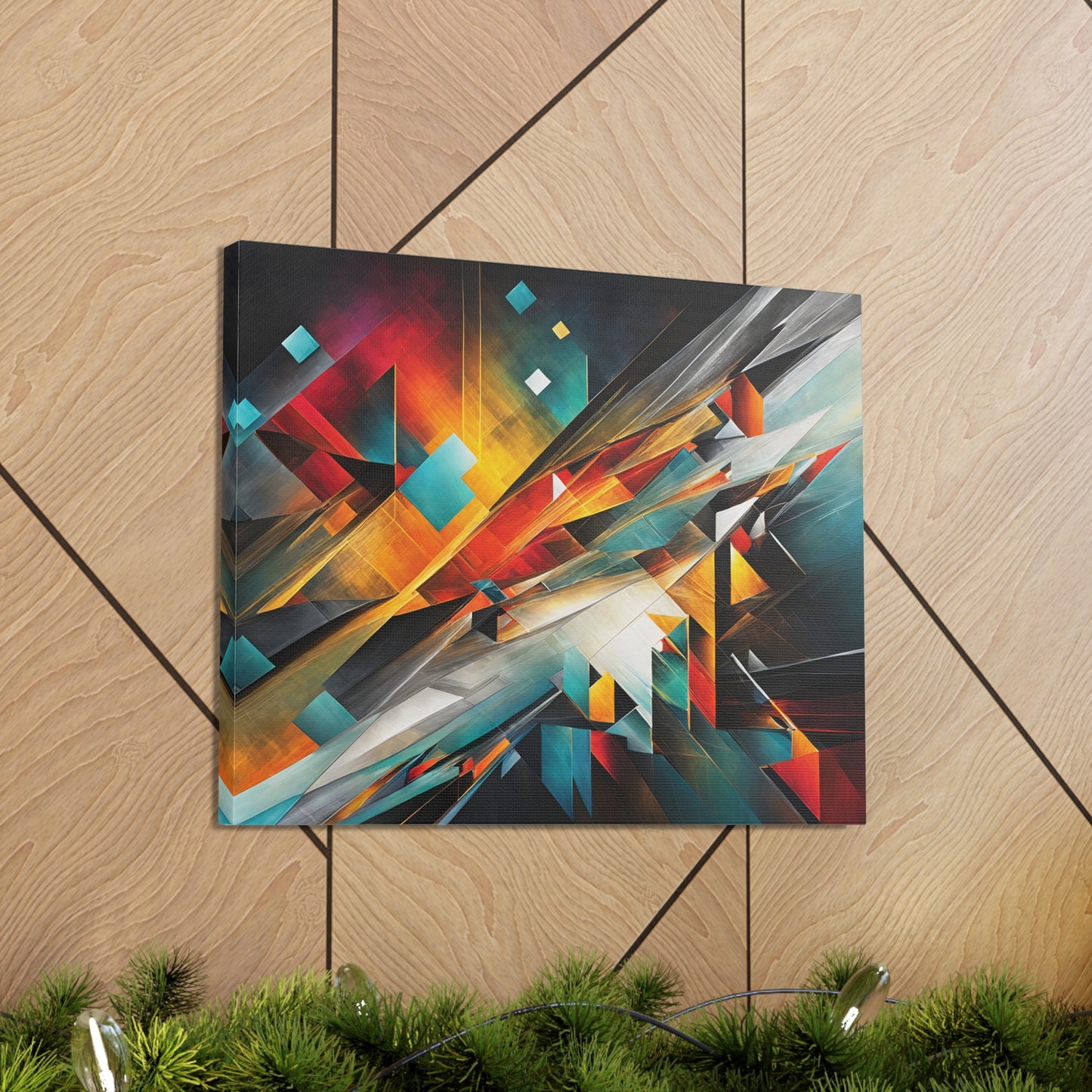 Starlit Pathways: Abstract Wall Décor