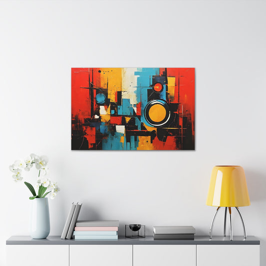 Vibrant Spectacle: Abstract Wall Décor