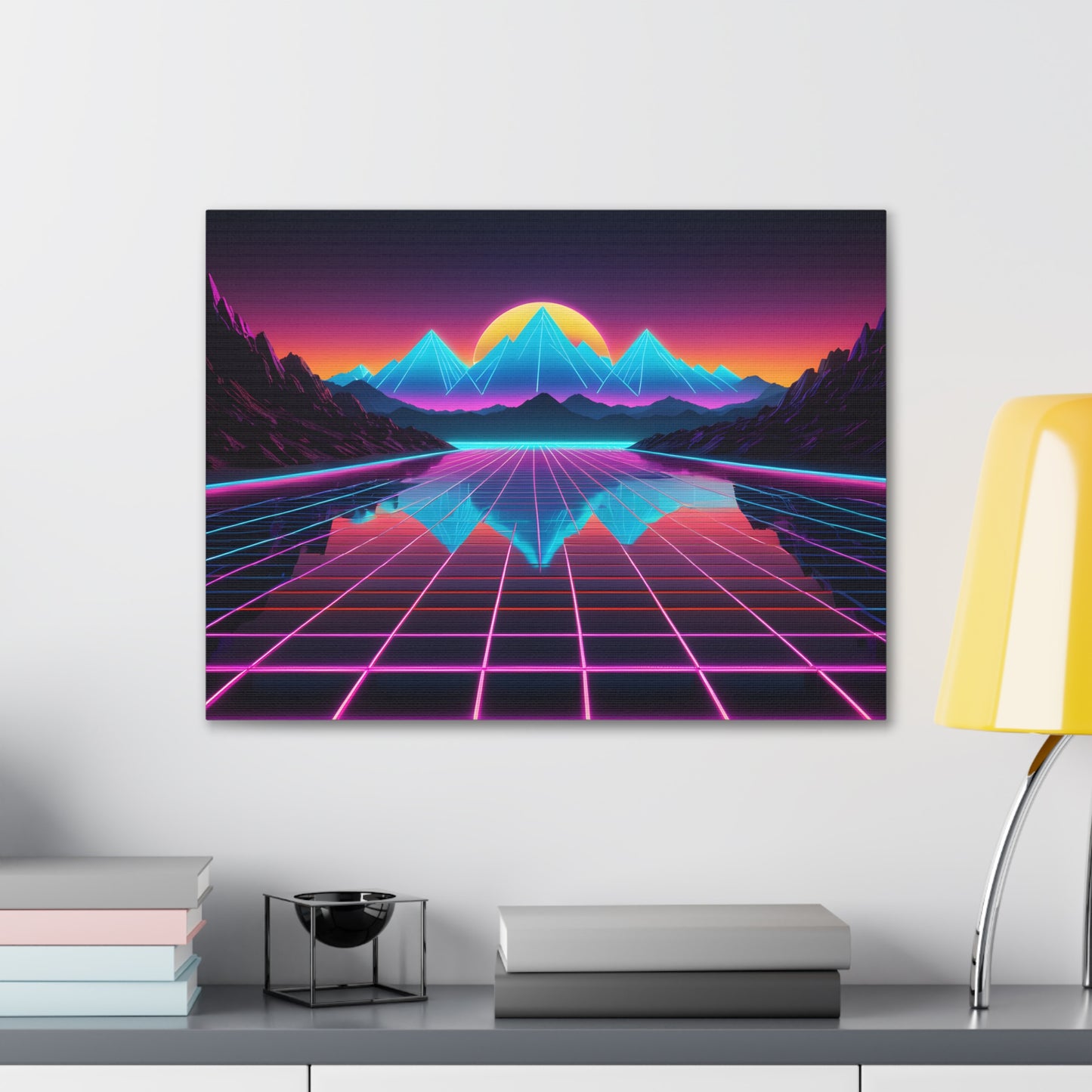 Skyline Dreams: Outrun Wall Décor