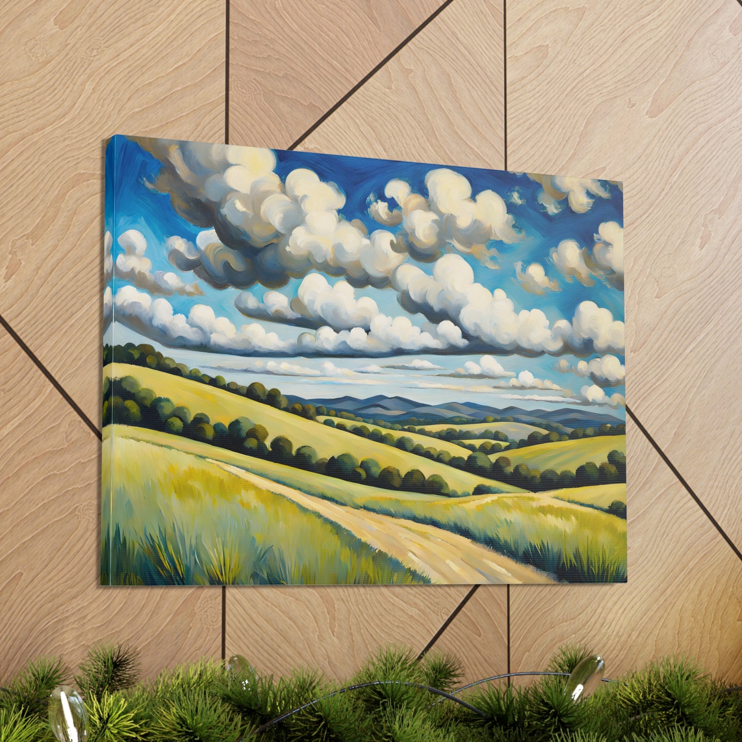 Meadow Bloom: Classic Oil Painting Wall Décor