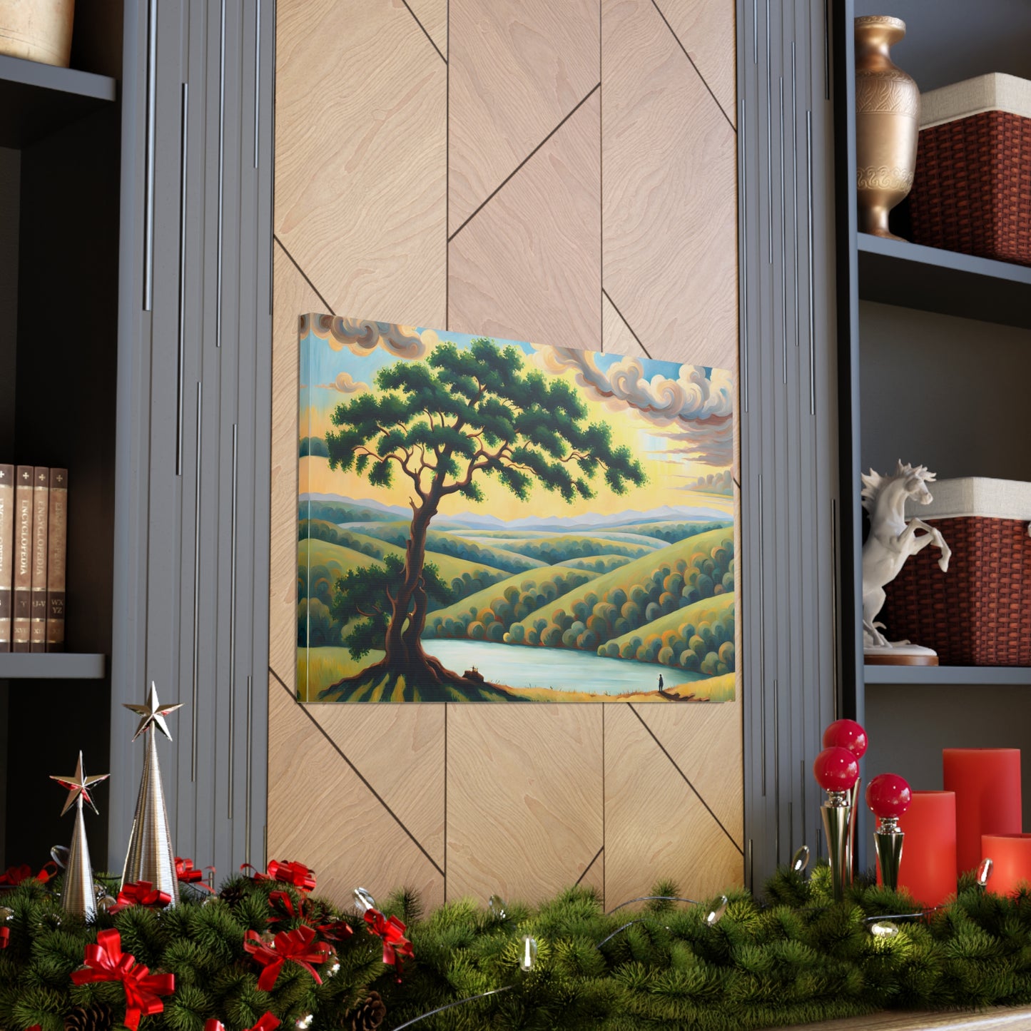 Pine Valley: Classic Oil Painting Wall Décor