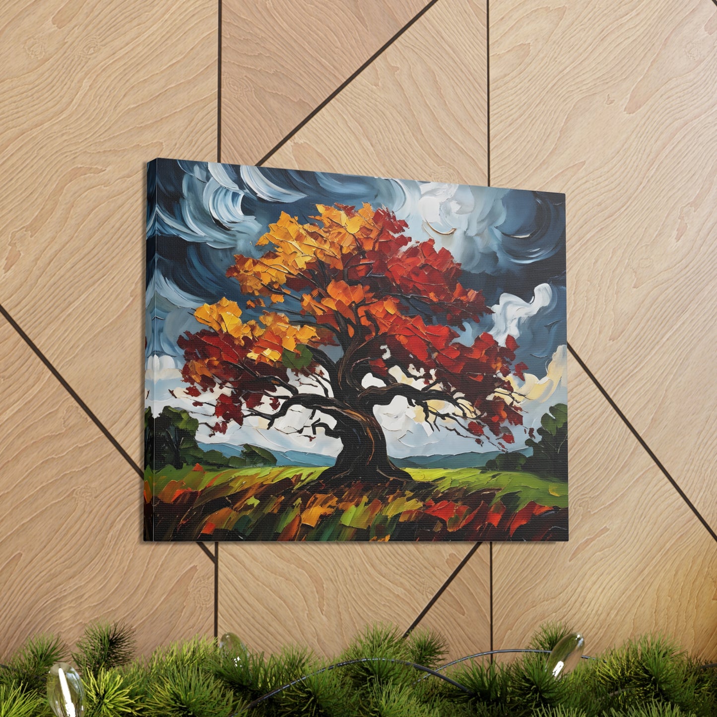 Autumn Rhapsody: Classic Oil Painting Wall Décor