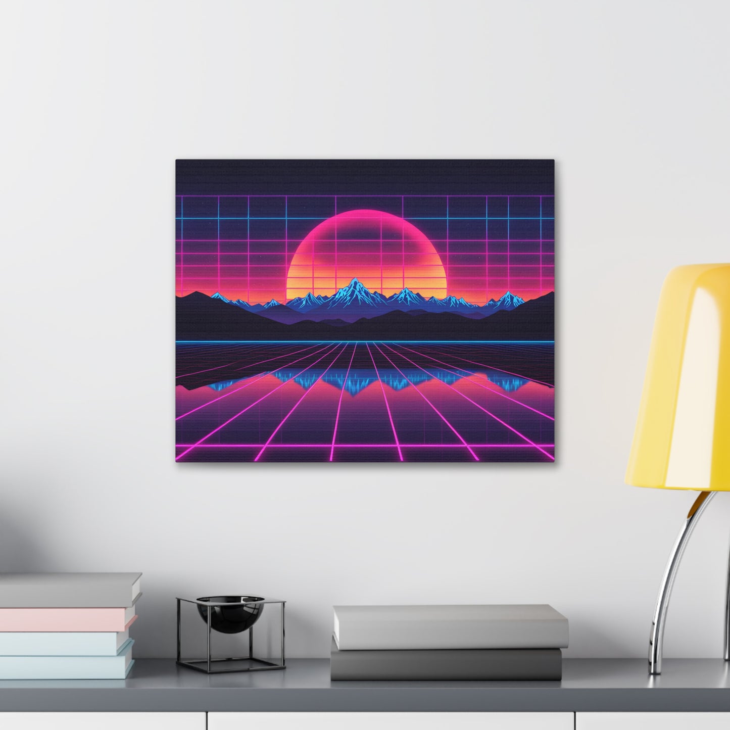 Nostalgic Radiance: Outrun Wall Décor