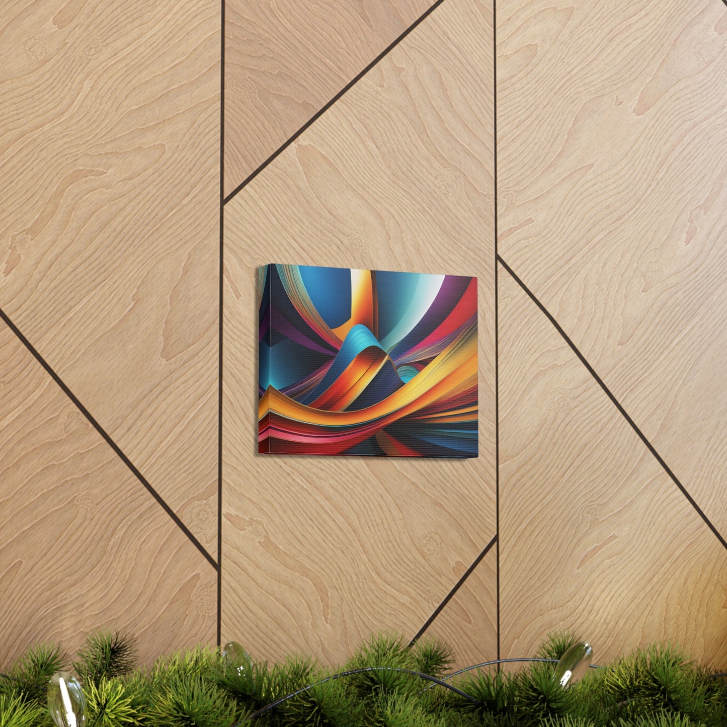 Etheric Waves: Abstract Wall Décor