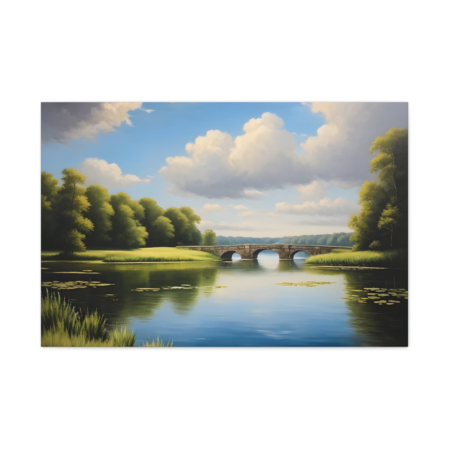 Gentle Horizon: Classic Oil Painting Wall Décor