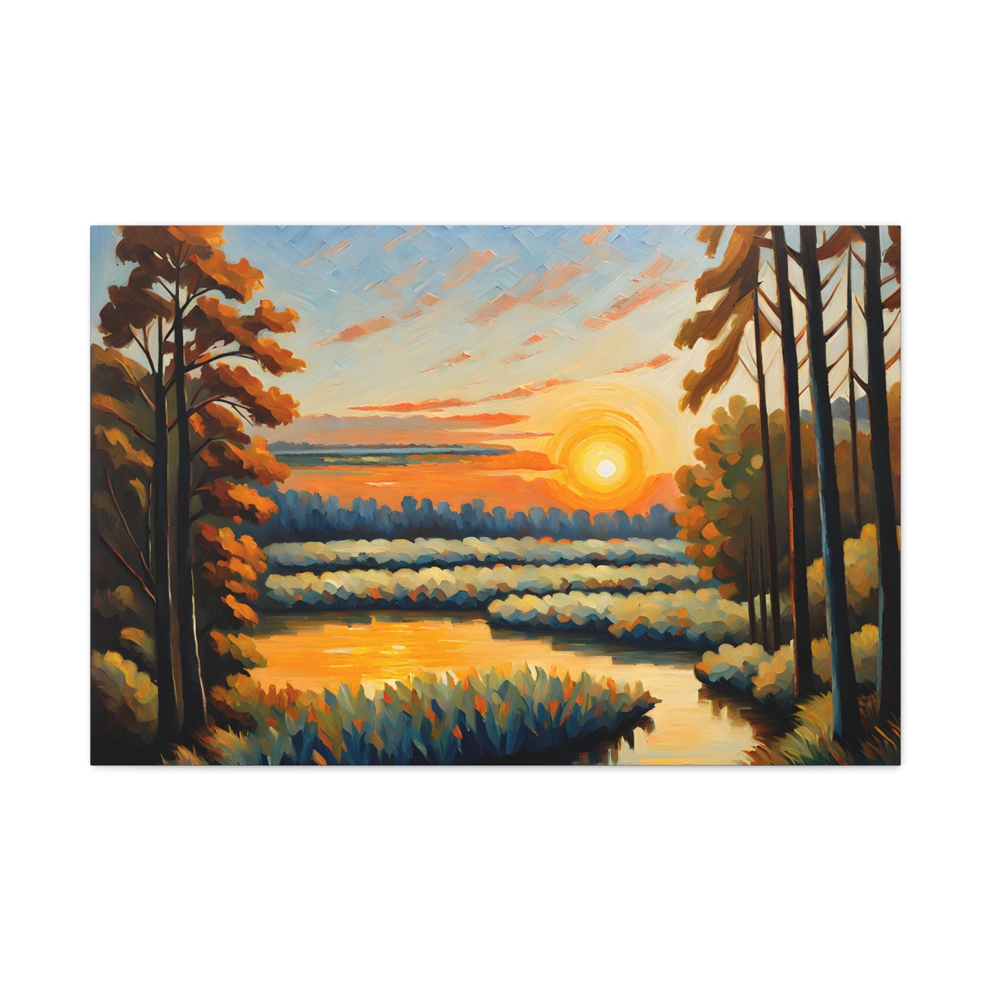 Light of Dusk: Classic Oil Painting Wall Décor