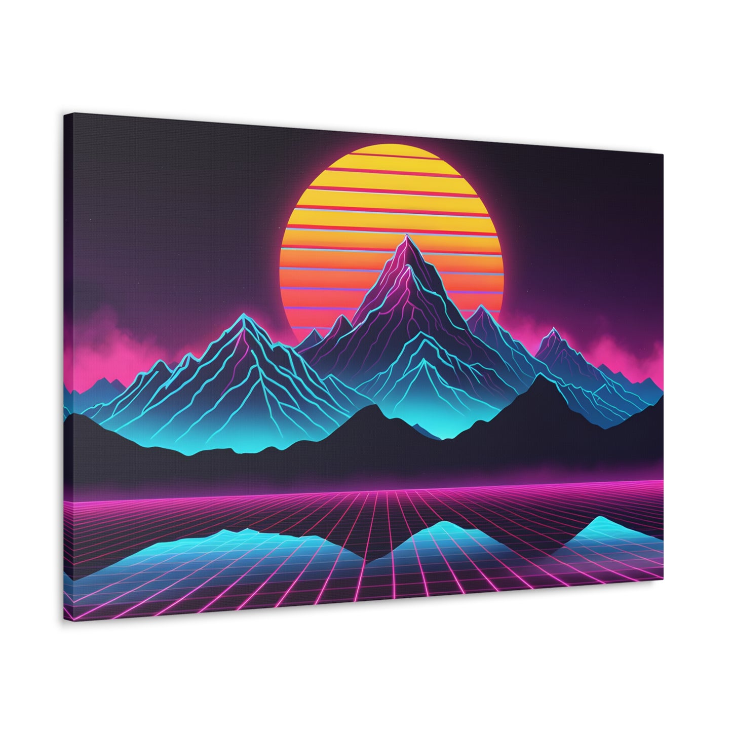 Vaporwave Horizon: Outrun Wall Décor