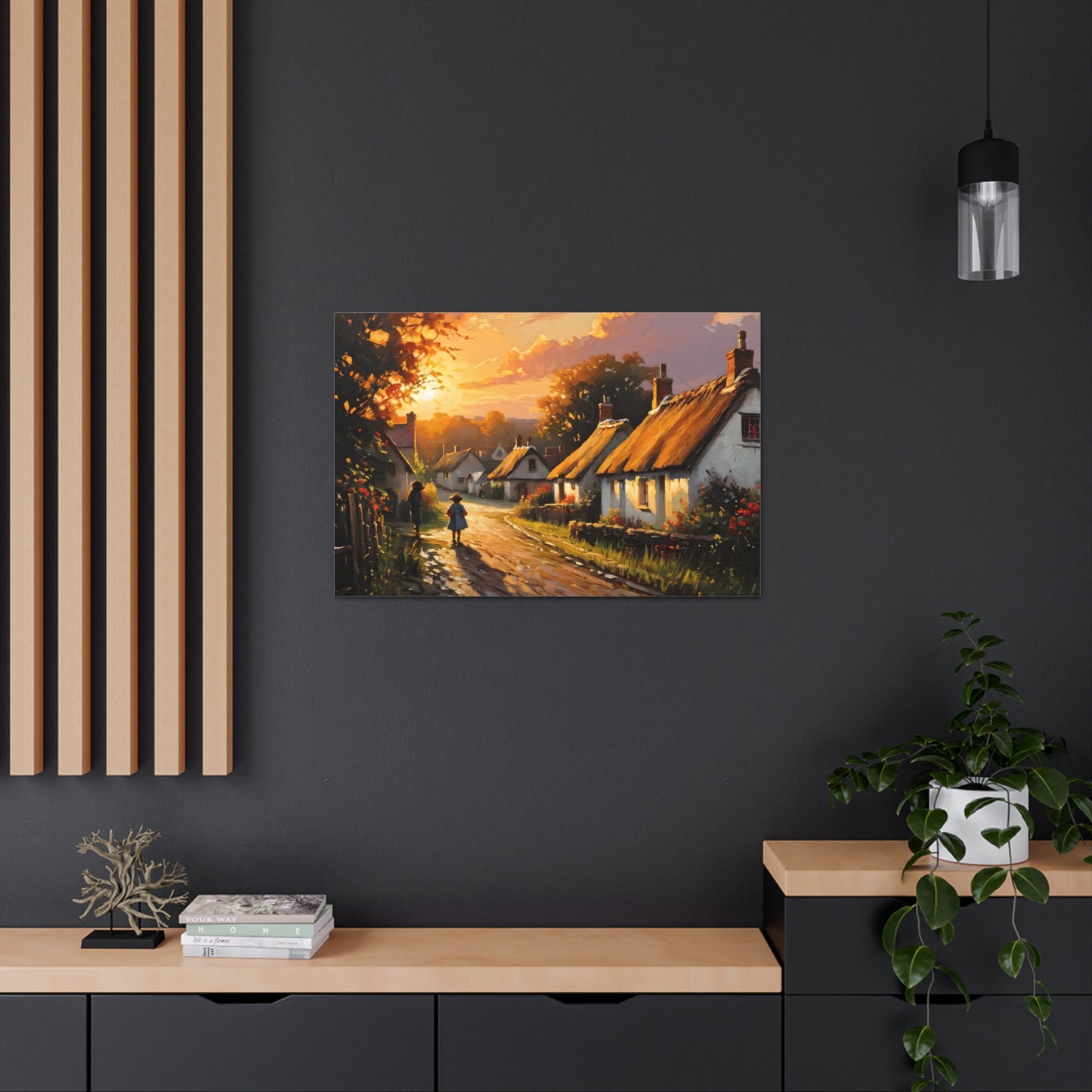 Celestial Skies: Classic Oil Painting Wall Décor