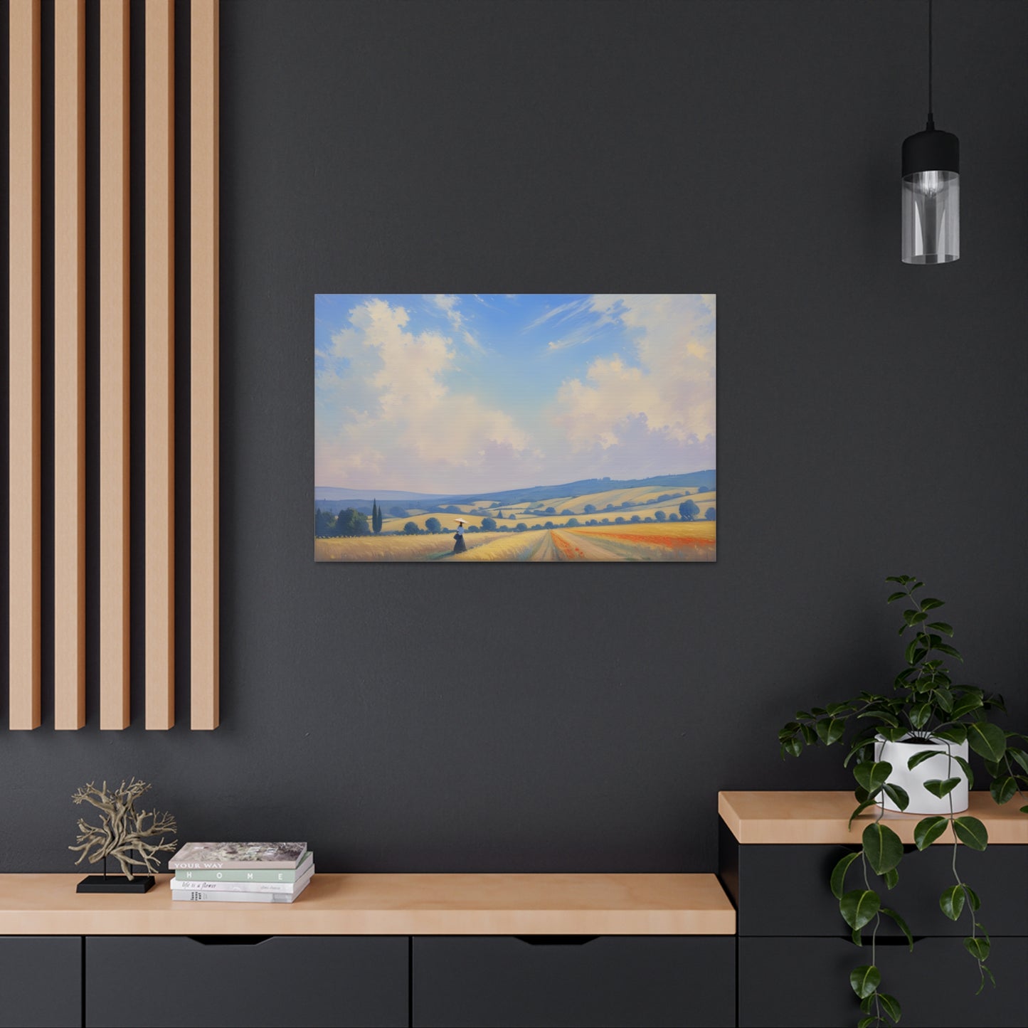 Meadow Melody: Classic Oil Painting Wall Décor