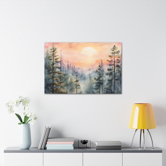 Dewy Forest: Watercolor Wall Décor