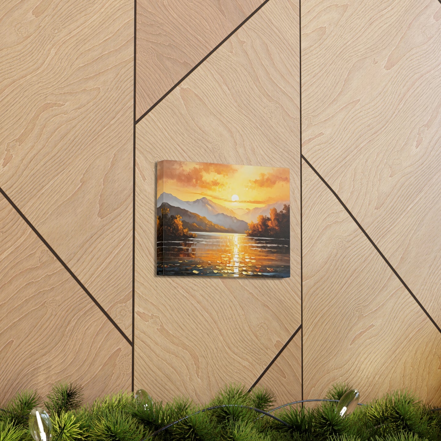 Mountain Glade: Classic Oil Painting Wall Décor