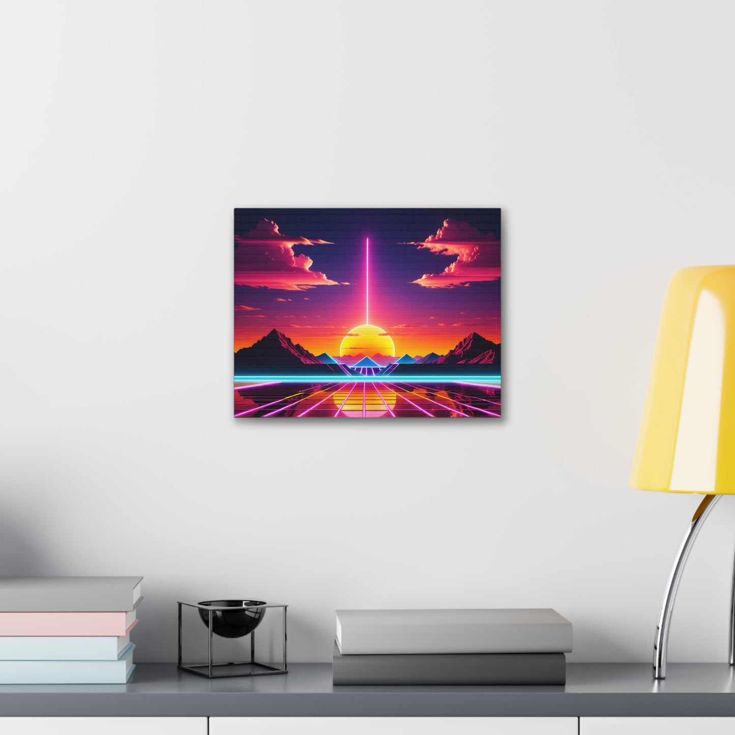 Neon Horizon: Outrun Wall Décor