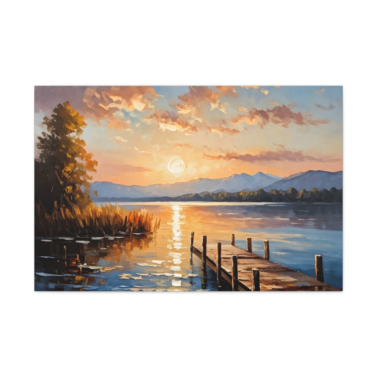 Riverside Retreat: Classic Oil Painting Wall Décor