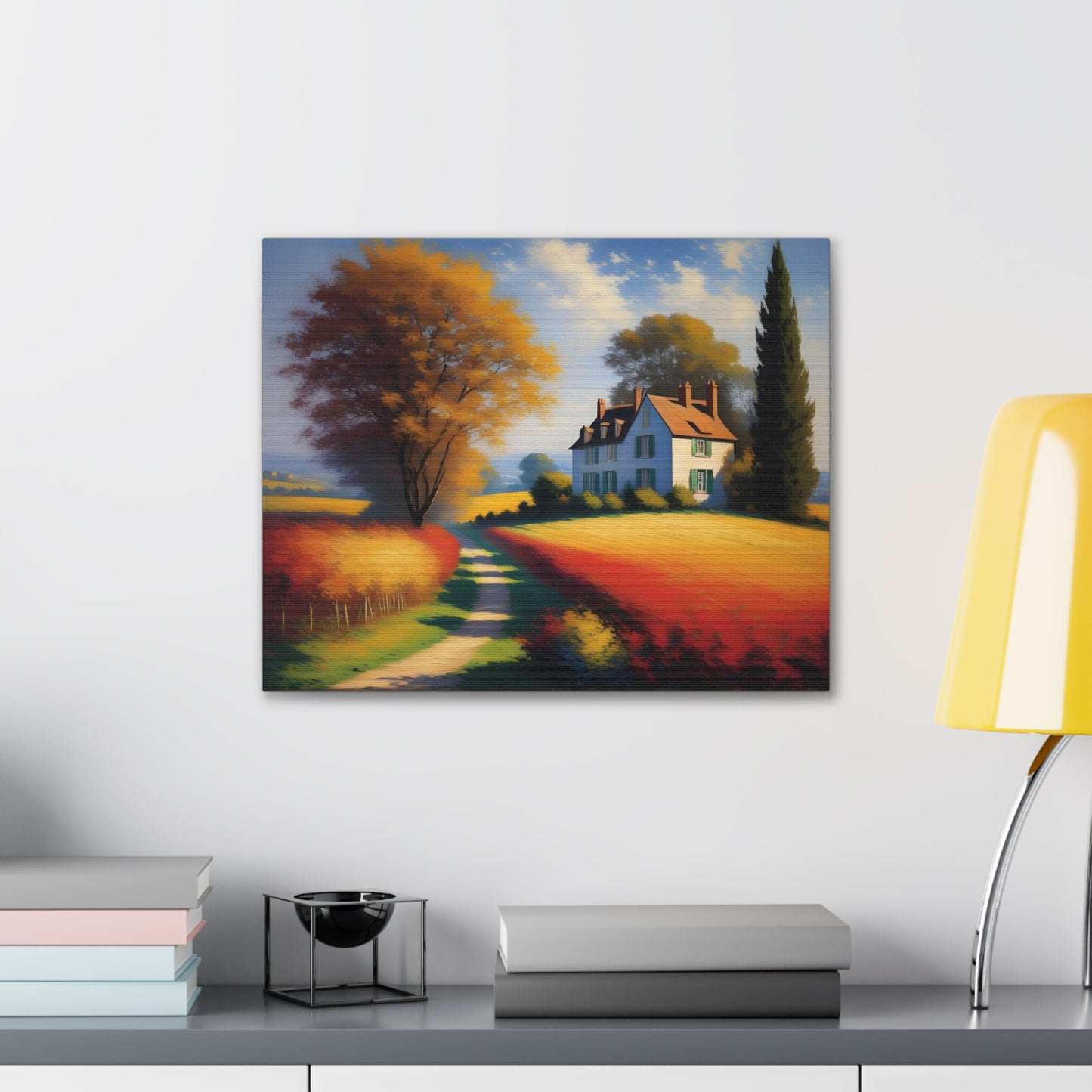 Countryside Charm: Classic Oil Painting Wall Décor