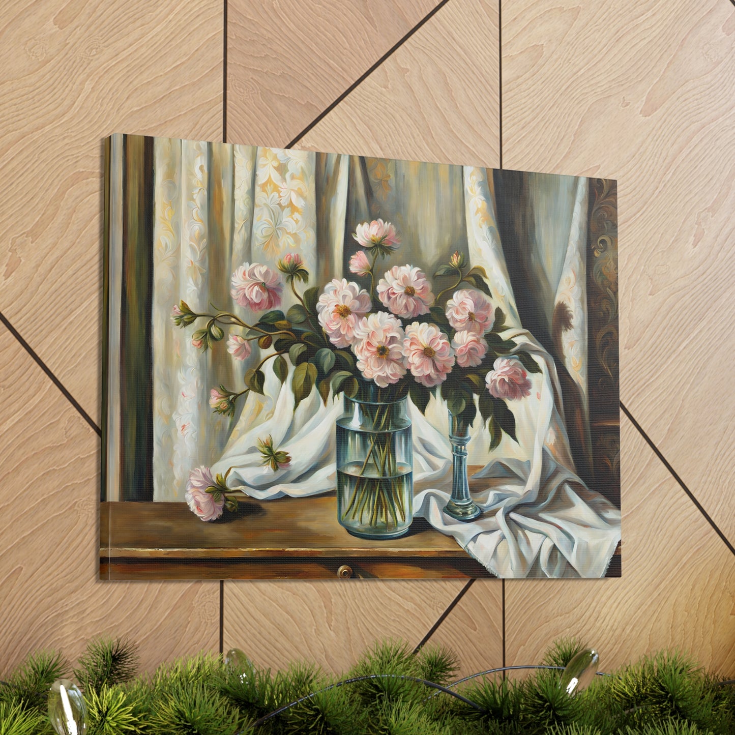 Wildflower Haven: Classic Oil Painting Wall Décor