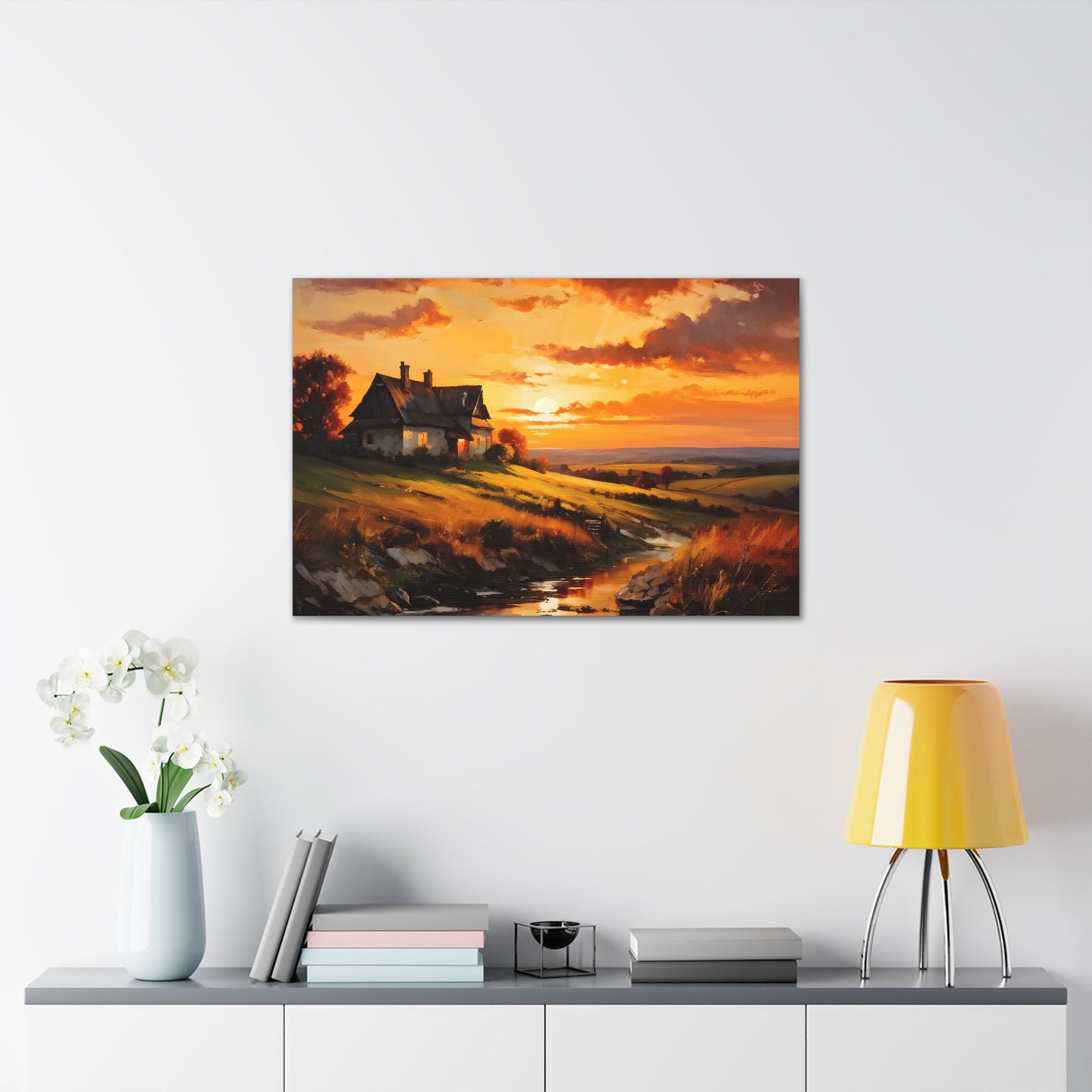 Quiet Path: Classic Oil Painting Wall Décor