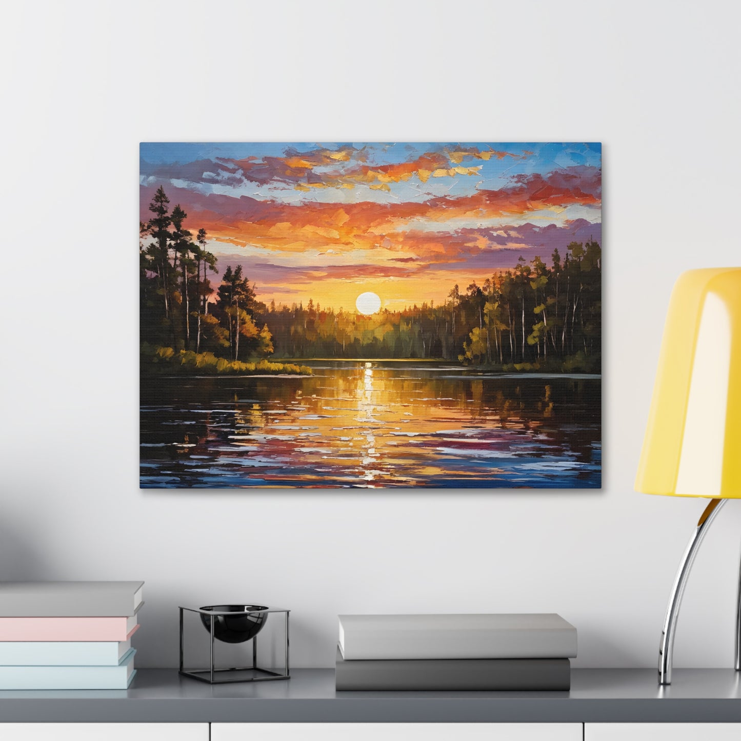 Peaceful Clearing: Classic Oil Painting Wall Décor