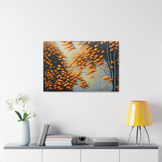 Autumn Fields: Classic Oil Painting Wall Décor