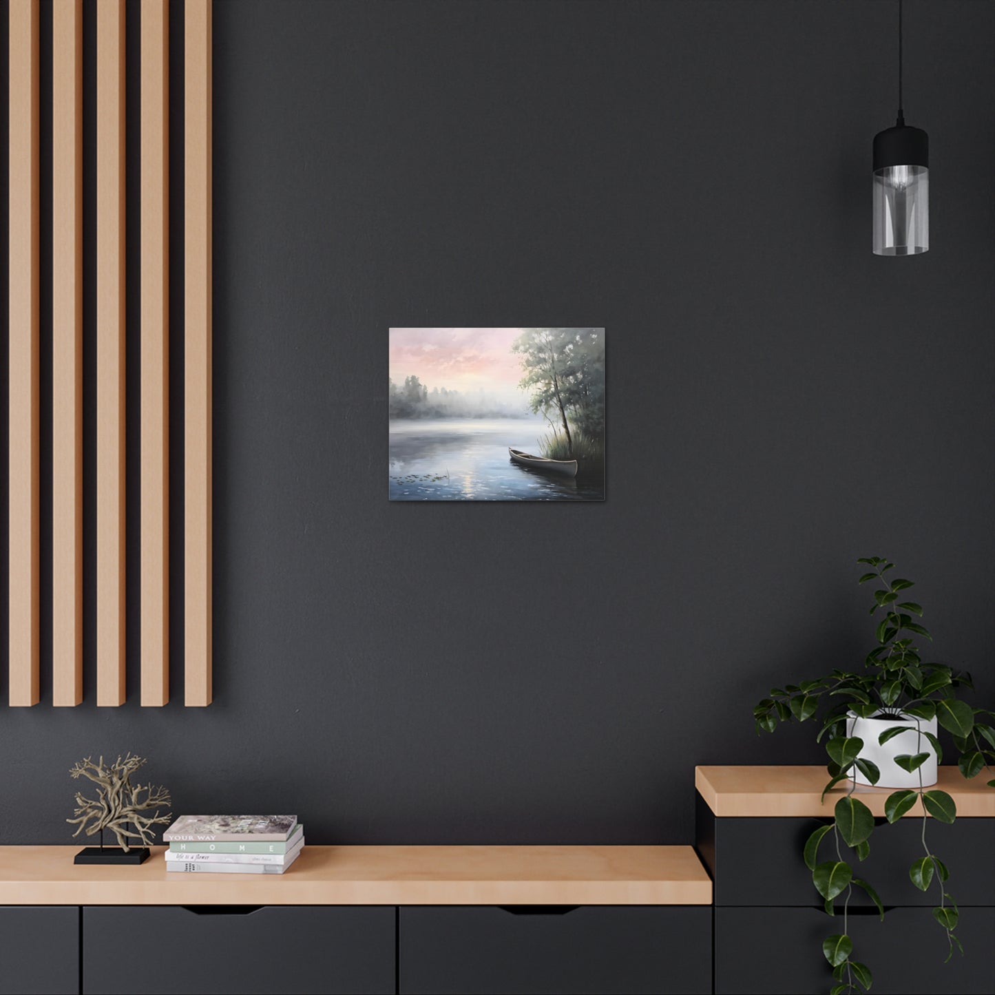 Misty Morning: Classic Oil Painting Wall Décor