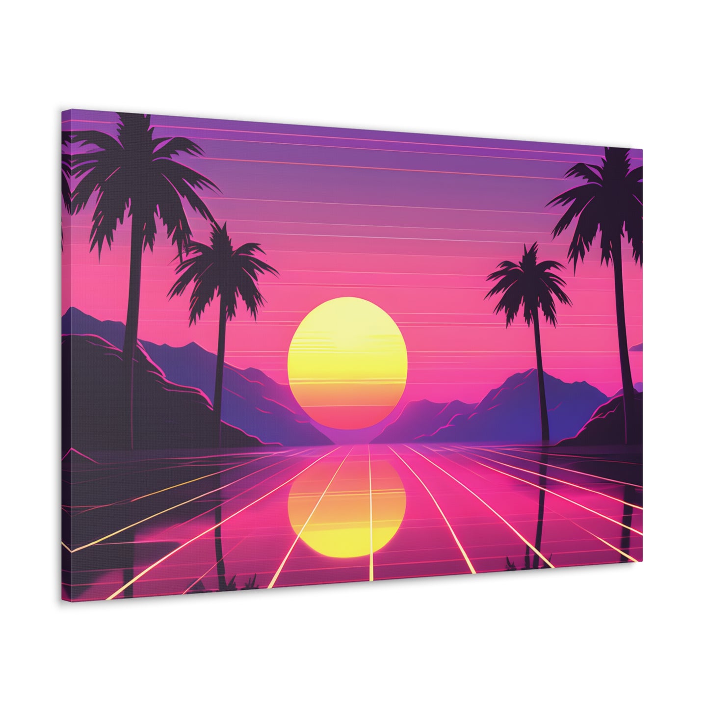 Neon Palms: Outrun Wall Décor