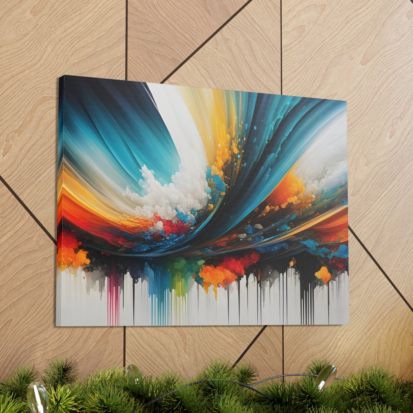 Celestial Veil: Abstract Wall Décor