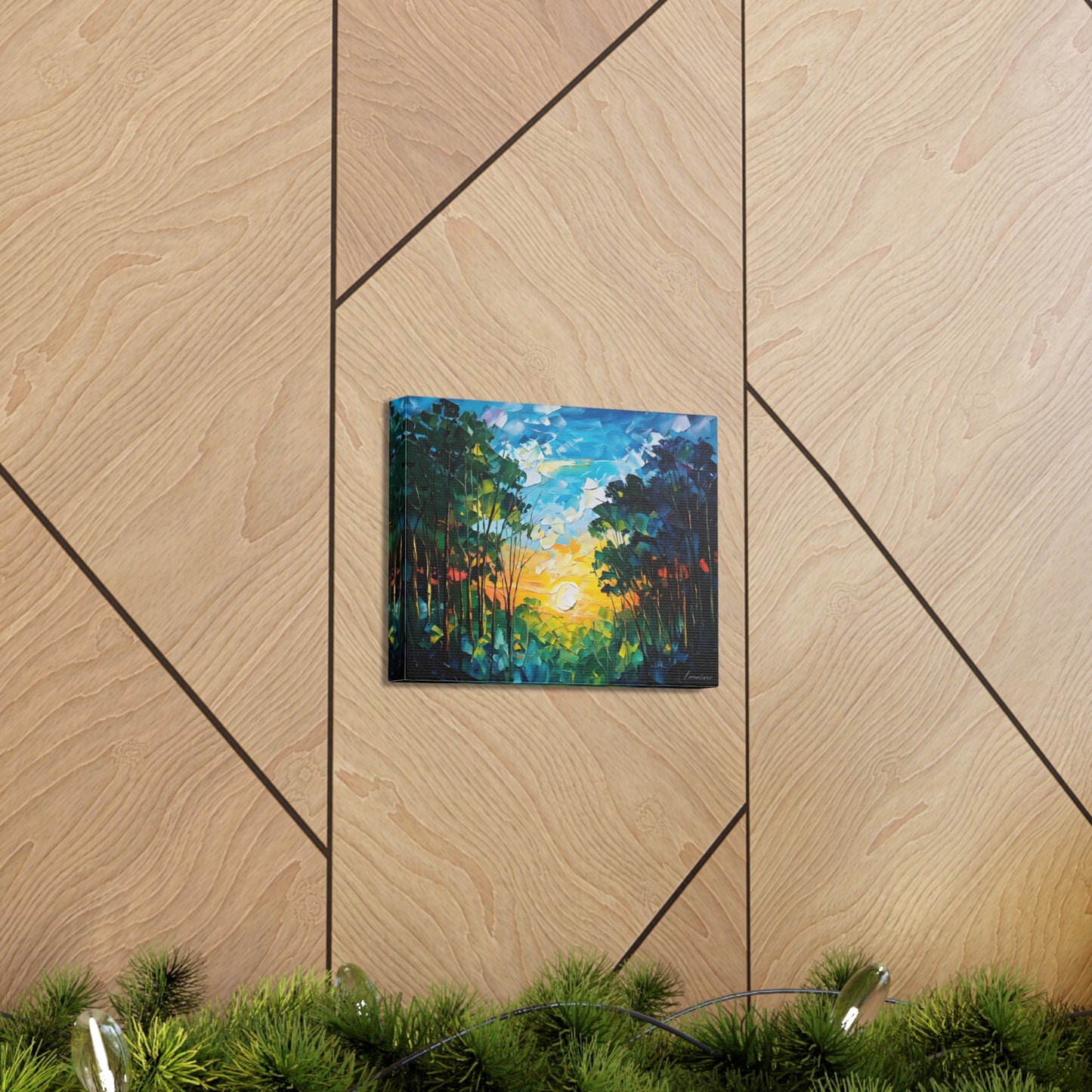 Swirling Landscapes: Classic Oil Painting Wall Décor