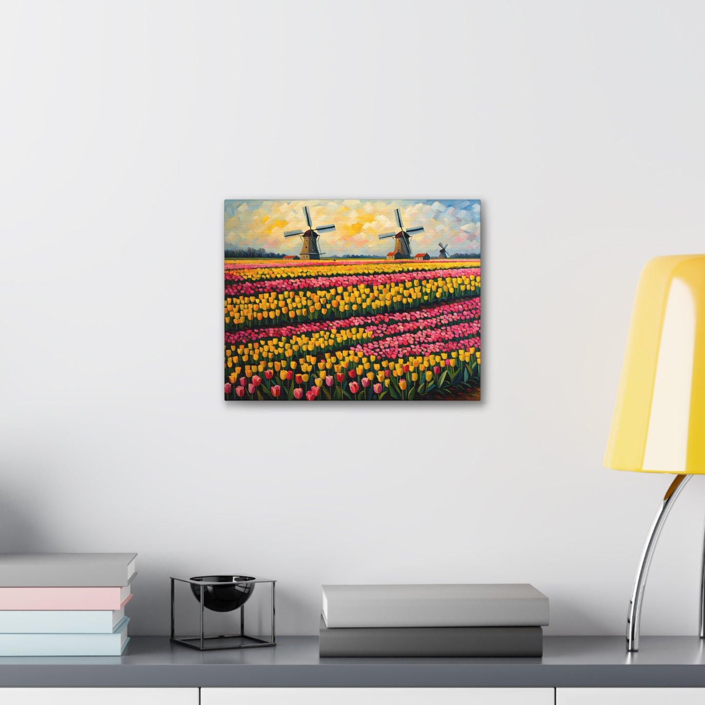 Tulips Breeze: Classic Oil Painting Wall Décor