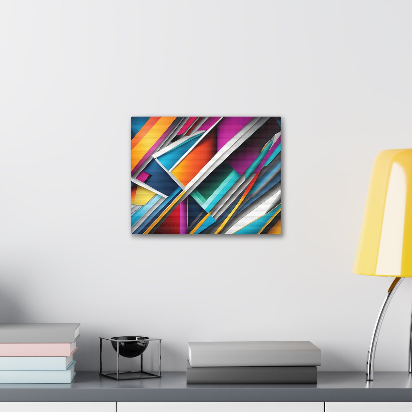 Prismatic Currents: Abstract Wall Décor