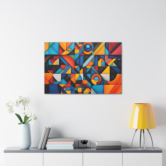 Iridescent Maze: Abstract Wall Décor