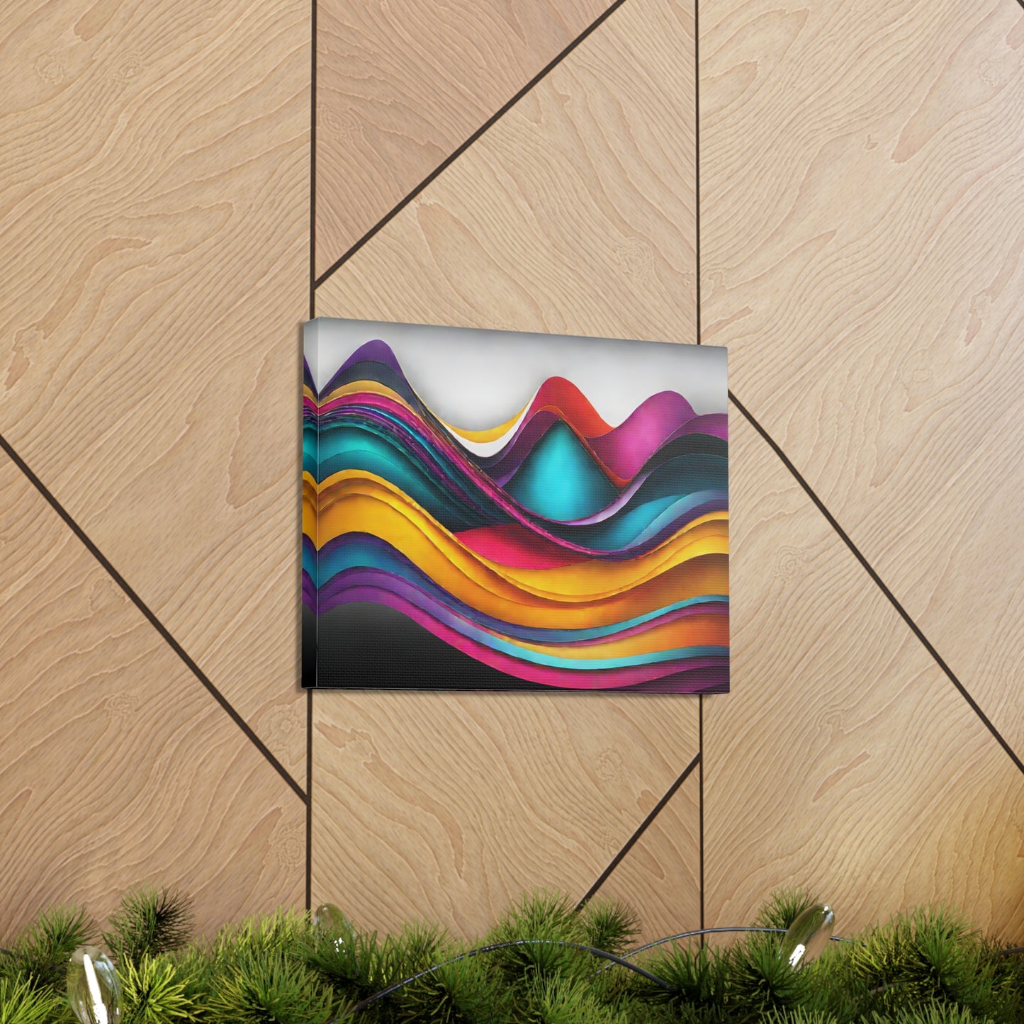 Luminescent Reflections: Abstract Wall Décor