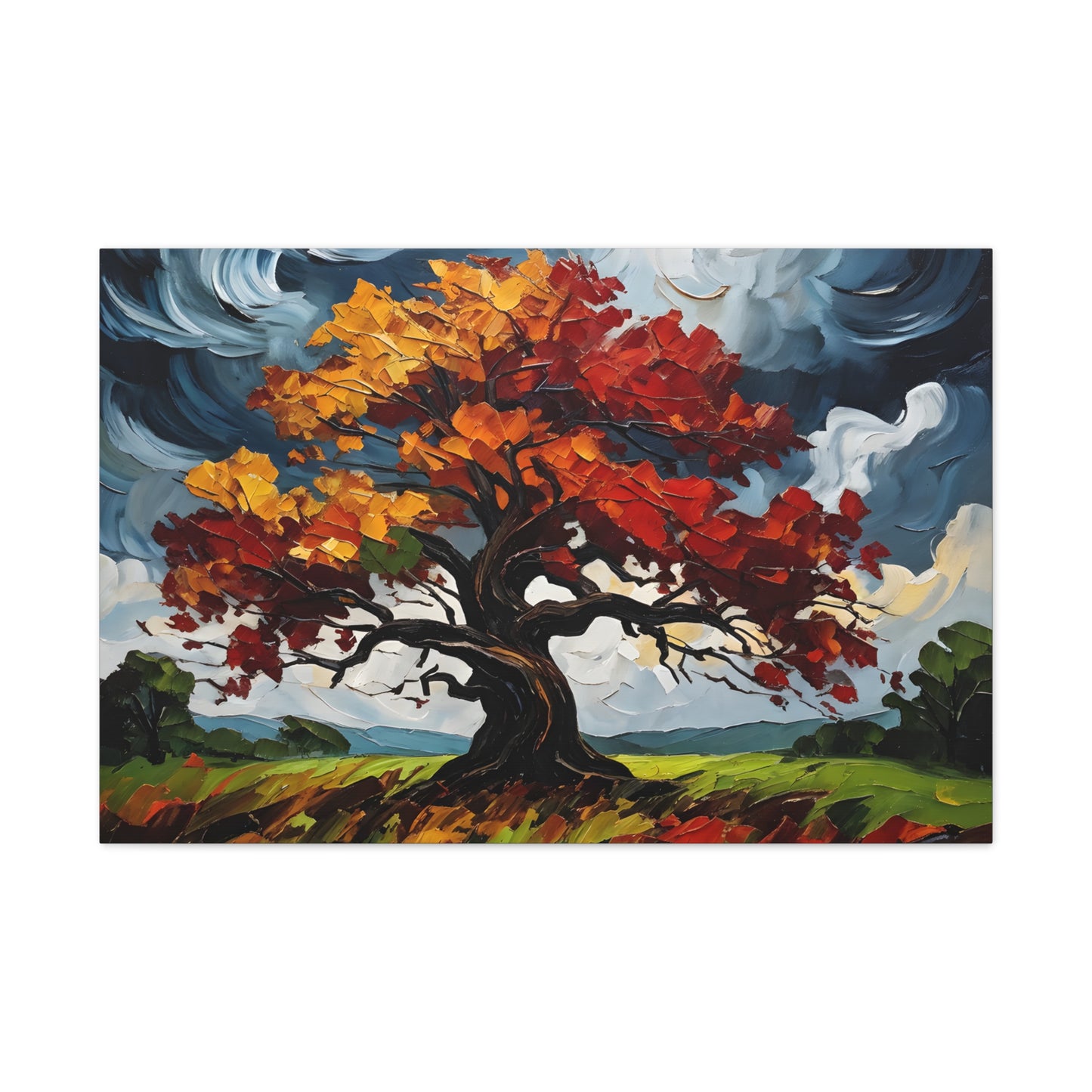 Autumn Rhapsody: Classic Oil Painting Wall Décor