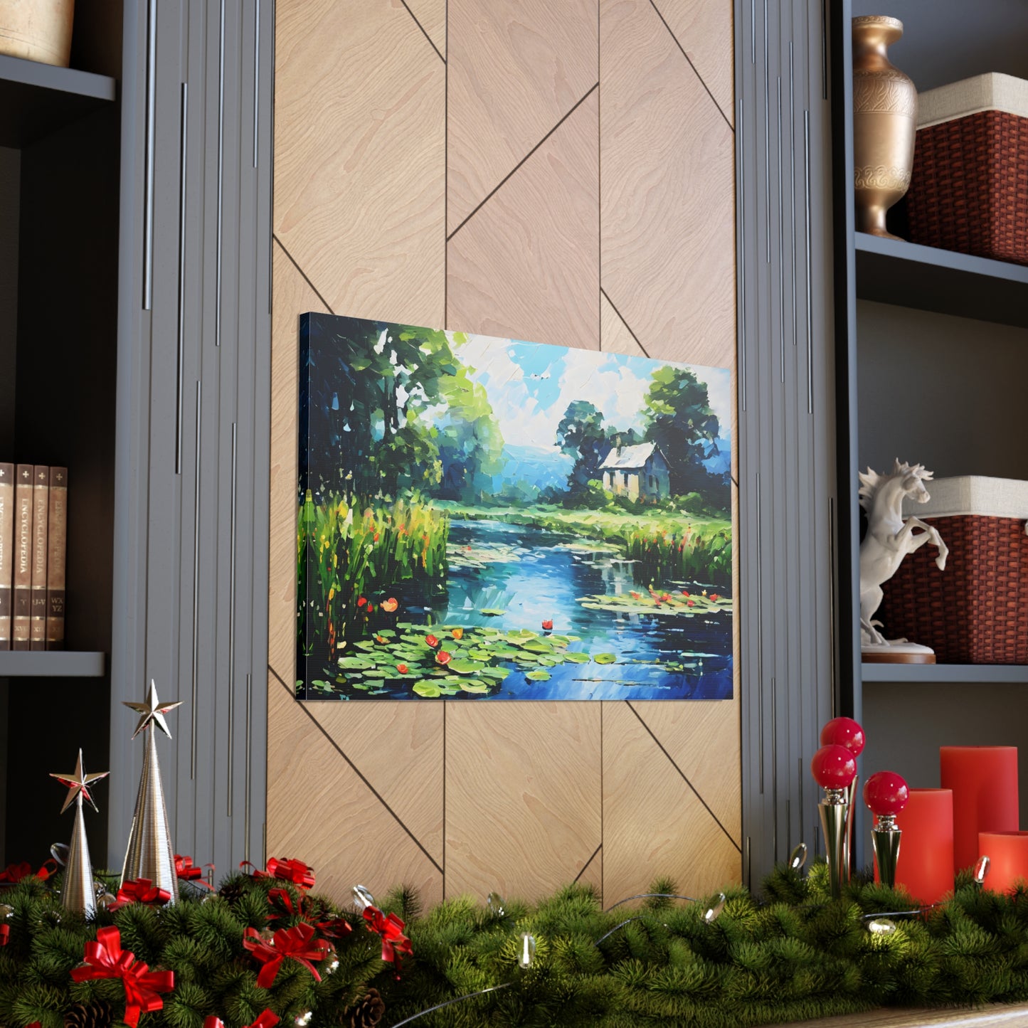 Dockside Delight: Classic Oil Painting Wall Décor