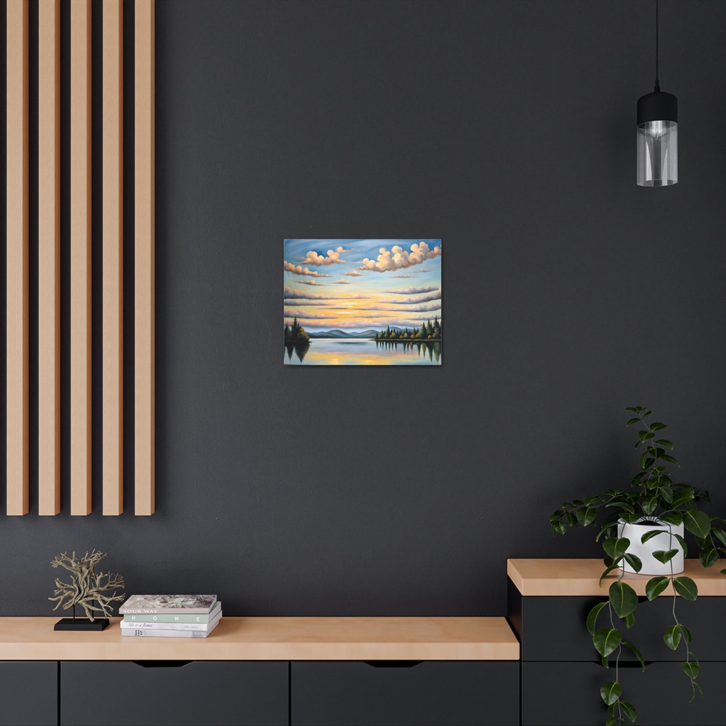 Sunset Ridge: Classic Oil Painting Wall Décor