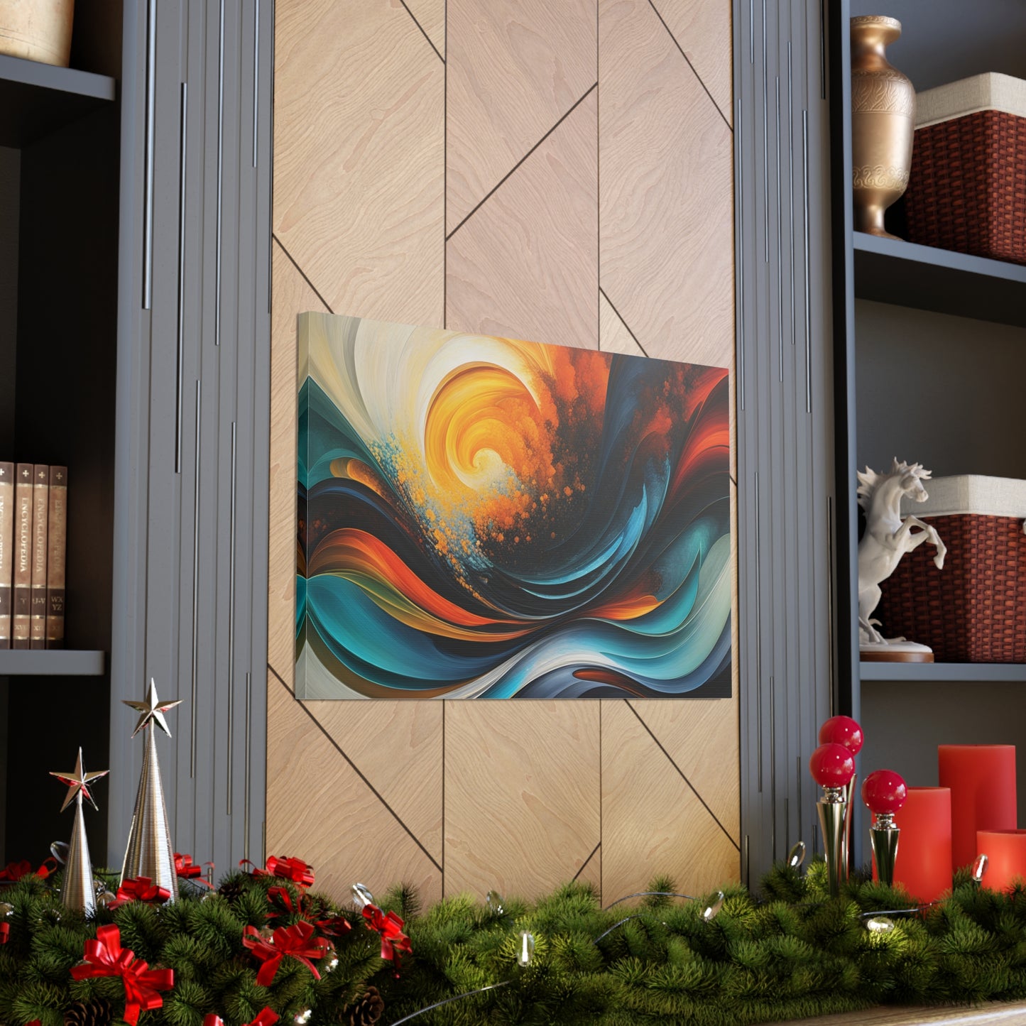 Starlit Spectrum: Abstract Wall Décor