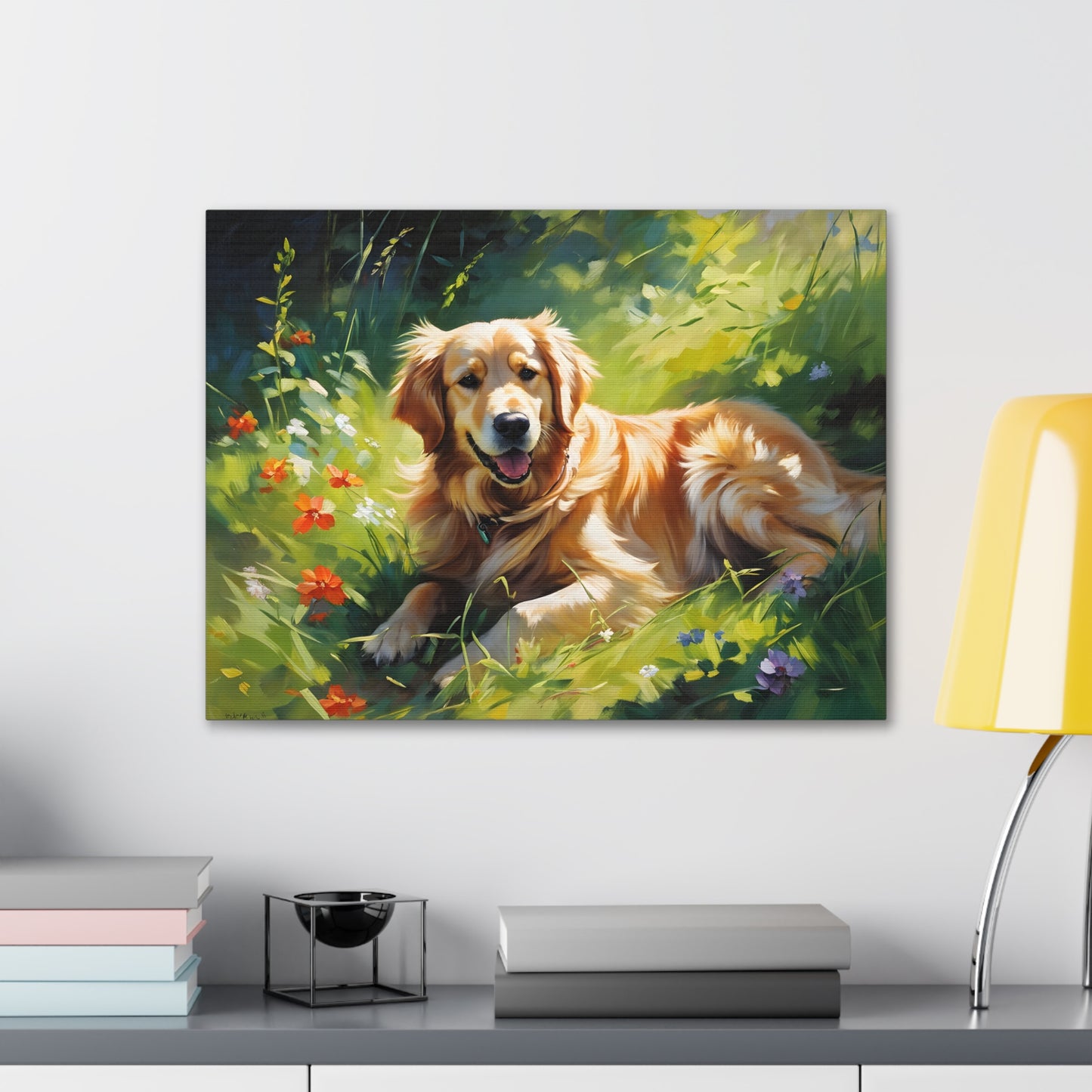 Golden Bluff: Classic Oil Painting Wall Décor